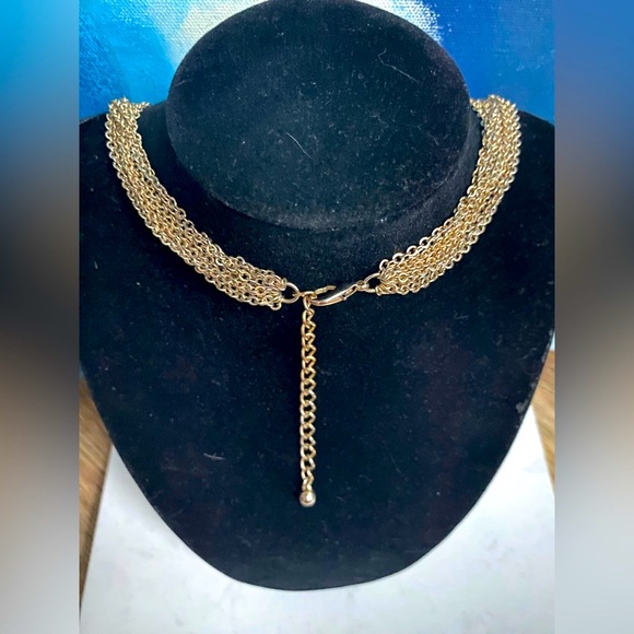 Vintage TED BAKER for Talbot's Aster Burst Daisy Multichain Statement Necklace - Picture 6 of 9